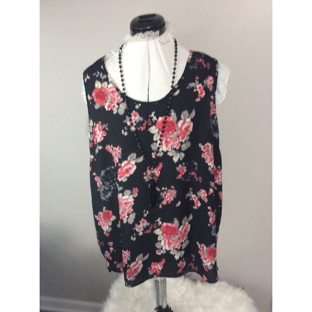1X Liberty Love floral bow tie open back sleeveless womens flowers long & flowin